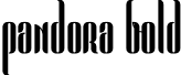 Pandora Bold font - pandora.bold.otf