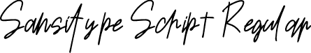 Sansitype Script Regular font - Sensitype Script.otf