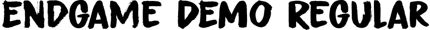 Endgame DEMO Regular font - Endgame DEMO.otf