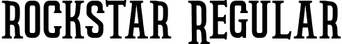 rockstar Regular font - rockstar free personal use.ttf