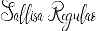 Sallisa Regular font - Sallisa.ttf