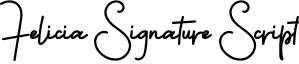 Felicia Signature Script font - feliciasignature-script.otf