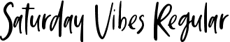 Saturday Vibes Regular font - saturday-vibes.ttf