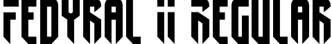 Fedyral II Regular font - fedyral2.ttf