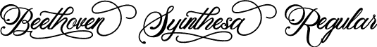 Beethoven Syinthesa Regular font - BeethovenSyinthesa.otf