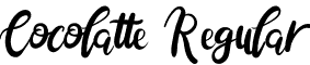 Cocolatte Regular font - Cocolatte.otf