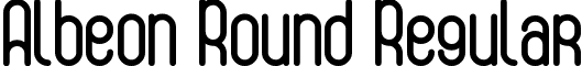 Albeon Round Regular font - AlbeonRound.ttf