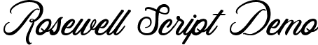 Rosewell Script Demo font - RosewellScriptDemo.ttf