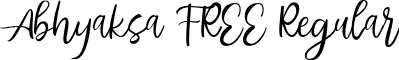 Abhyaksa FREE Regular font - abhyaksa-free.ttf