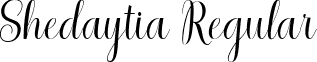 Shedaytia Regular font - Shedaytia.ttf