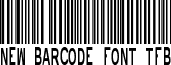New Barcode Font tfb font - New Barcode Font tfb.ttf