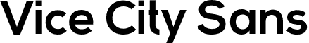 Vice City Sans font - ViceCitySans.otf