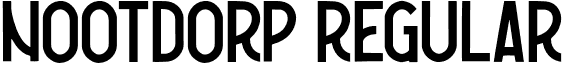 Nootdorp Regular font - Nootdorp Regular Demo.otf