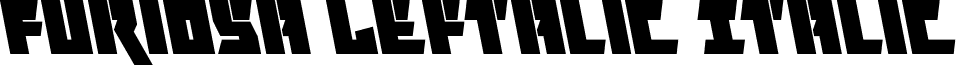 Furiosa Leftalic Italic font - furiosaleft.ttf