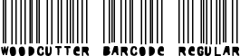 Woodcutter barcode Regular font - Woodcutter barcode.ttf