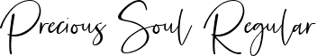 Precious Soul Regular font - precious-soul.ttf