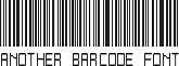 Another barcode font font - Another barcode font.ttf