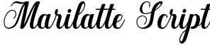 Marilatte Script font - marilatte.script.otf