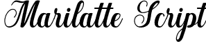 Marilatte Script font - marilatte.script.ttf