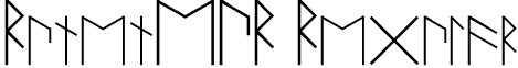 RunenEUR Regular font - runeneur.regular.ttf