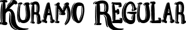 Kuramo Regular font - KuramoRegular.ttf