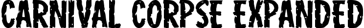 Carnival Corpse Expanded font - carnivalcorpseexpand.ttf