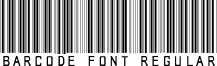 barcode font Regular font - BarcodeFont.ttf