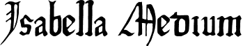 Isabella Medium font - isabella.medium.otf