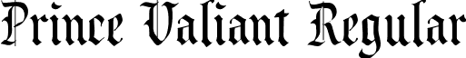Prince Valiant Regular font - prince-valiant.regular.ttf