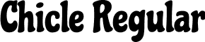 Chicle Regular font - chicle.regular.ttf