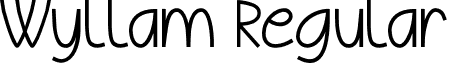 Wyllam Regular font - wyllam.regular.otf