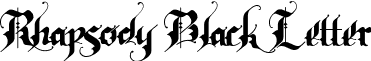 Rhapsody Black Letter font - rhapsody-black-letter.regular.ttf