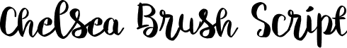 Chelsea Brush Script font - Chelsea Brush Script.ttf