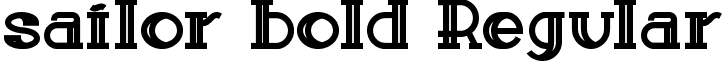 sailor bold Regular font - SailorBold.ttf