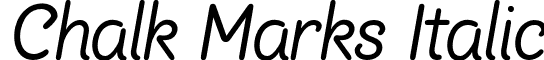 Chalk Marks Italic font - chalkmars_italic_sample.otf