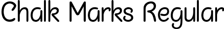 Chalk Marks Regular font - chalkmars_regular_sample.otf