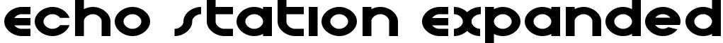 Echo Station Expanded font - echostationexpand.ttf