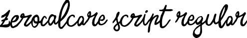 Zerocalcare Script Regular font - Zerocalcare Script.ttf