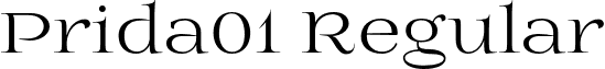 Prida01 Regular font - Prida01.otf