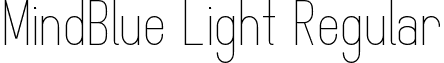 MindBlue Light Regular font - MindBlue_light_demo.otf