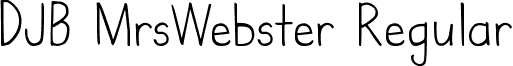 DJB MrsWebster Regular font - DJB MrsWebster.ttf