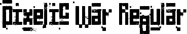 Pixelic War Regular font - Pixelic War.ttf
