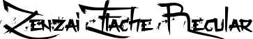 Zenzai Itache Regular font - Zenzai Itache.ttf