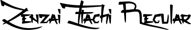 Zenzai Itachi Regular font - Zenzai Itachi.ttf