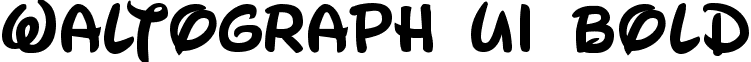 Waltograph UI Bold font - waltographUI.ttf