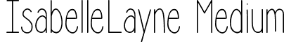 IsabelleLayne Medium font - Isabelle Layne.ttf