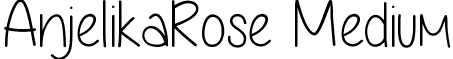 AnjelikaRose Medium font - Anjelika Rose Thin.ttf