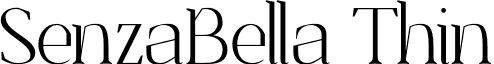 SenzaBella Thin font - SenzaBella-Thin.otf