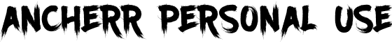 Ancherr Personal Use font - Ancherr-Personal-Use.ttf