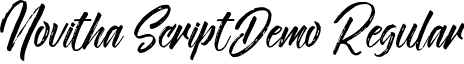Novitha ScriptDemo Regular font - Novitha Script-Demo.otf